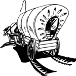 Covered Wagon 08 Clip Art