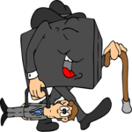 Briefcase Walking 2 Clip Art