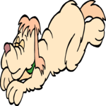 Dog Laying Down 2 Clip Art