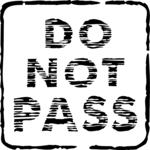 Do Not Pass Clip Art