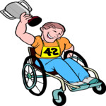 Racing - Wheelchair 5 Clip Art