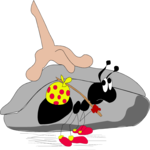 Ant Hiking Clip Art