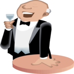 Man Enjoying a Drink 2 Clip Art