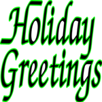 Holiday Greetings Clip Art