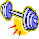 Weight Lifting - Barbell 2 Clip Art