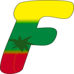 Paradise Italic F Clip Art