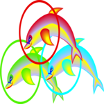 Dolphins 1 Clip Art