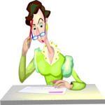 Businesswoman Thinking