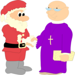 Santa & Priest