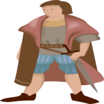 Man with Sword 01 Clip Art