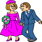 Bridesmaid & Groomsman Clip Art