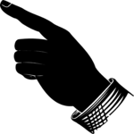 Finger Pointing 054 Clip Art