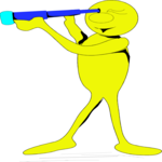 Yellow Dude with Telescope