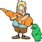 Gardener & Large Carrot 1