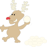 Reindeer Snowball Fight 02