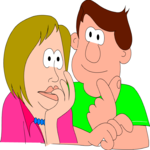 Nervous Couple Clip Art