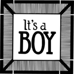 It's a Boy 3 Clip Art