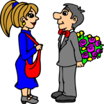 Couple in Love 03 Clip Art