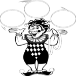 Jester Juggling 1 Clip Art