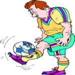 Soccer - Player 61 Clip Art