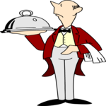 Waiter 03 Clip Art