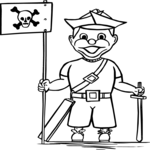 Costume - Pirate 04 Clip Art