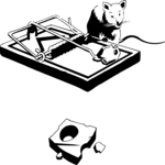 Mousetrap & Mouse Clip Art