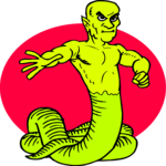 Snake Man 1 Clip Art