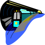 Subway Train 7 Clip Art