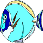 Powder Blue Tang Clip Art