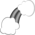 Clouds & Rainbow Clip Art