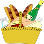 Picnic Basket 04 Clip Art