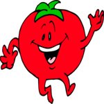 Tomato Jumping Clip Art