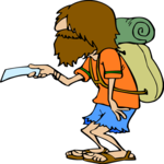 Backpacker with Ticket