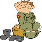 Soldier Soaking Feet