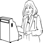 Cashier 1 Clip Art