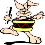 Bunny with Drum