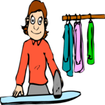 Woman Ironing
