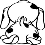 Dog - Back View Clip Art