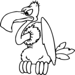 Vulture 01 Clip Art