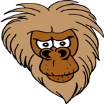 Baboon - Face Clip Art