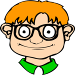 Boy Wearing Glasses Clip Art