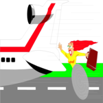 Missed Plane Clip Art