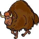 Bison 2 Clip Art