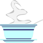 Steaming Dish Clip Art