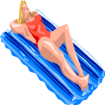 Sunbathing 20 Clip Art