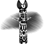 Totem Pole 1 Clip Art