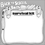 School Survival Kit Frame
