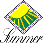 Summer Title 5 Clip Art