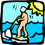 Jet Skiing 06 Clip Art